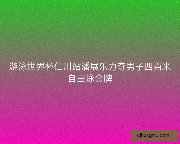 游泳世界杯仁川站潘展乐力夺男子四百米自由泳金牌